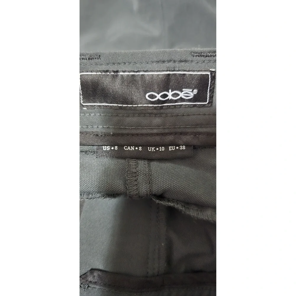 OOBE Lightweight Mens Shorts SZ 32‎ Black Cargo Elastic Waist Stretch
